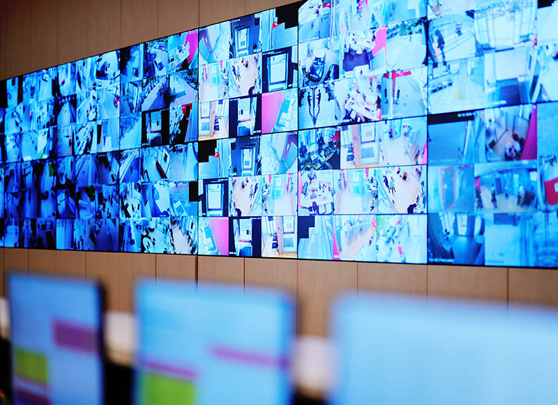 Videowall Solutions _LCD應用實例_保全系統監視牆